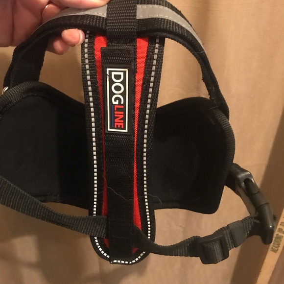 DogLine S dog harness - black & red and reflective - Picture 8 of 11